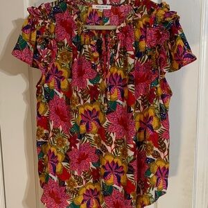 Rose & Olive Multicolor Floral Blouse